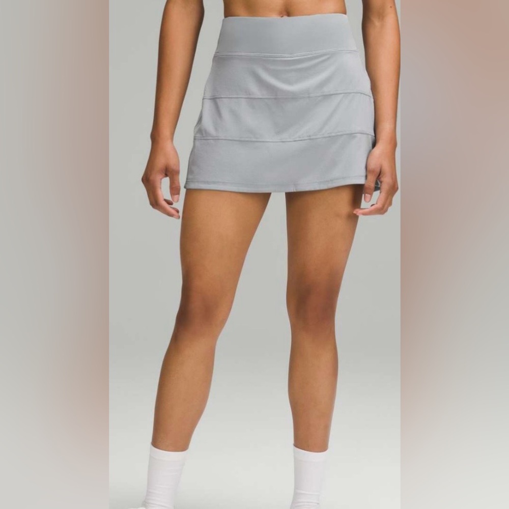 Lululemon Pace Rival Mid-Rise Skirt Rhino Gray Size 10